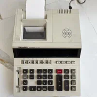ماشین حساب شارپ عتیقه ژاپنی با چاپگر