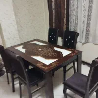 میز ناهارخوری ۶نفزه منبت‌کاری باکیفیت|میز و صندلی غذاخوری|رباط‌کریم, رباط‌کریم|دیوار