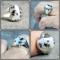 انگشتر نقره شجر قائن