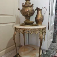 سرویس سماور و میز خاطره برنز