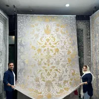 فرش نقش مدل ورساچه1200شانه12متری ستاره یلدای کویر|فرش|شیراز, شهرک سراج|دیوار