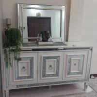 میزکنسول همراه میز تلوزیون درحد