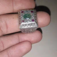 انگشتر موزنایت زمرد پنجشیر یاقوت سرخ یاقوت کبود