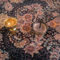 سری سفالی قلیان همراه با جا ذغالی