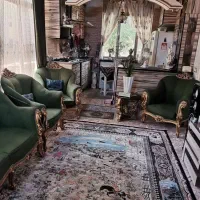 فرش نه متری طرح شکارگاه