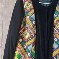 مانتو مخمل وپارچه سوزن دوزی درحد نو ۱۲۰۰|لباس|اصفهان, پوریای ولی|دیوار