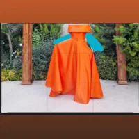 لباس مجلسی.دنباله دار.یکبار پوشیده شده.