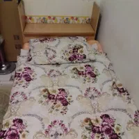 تخت یکنفره کشودار و دارای محل انباری