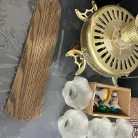 پنکه لوستری سقفی سالم و نو مارک سوپر مجستیک