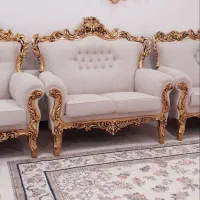 مبل استیل با میز جلو مبلی کلاسیک نونو جهیزیه|مبلمان خانگی و میز عسلی|اندیشه, شهرک مریم|دیوار