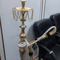 قلیان برنجی برنجی قدیمی قلم کار حاج اوغلی