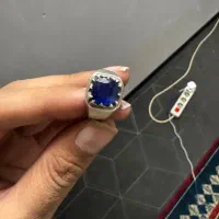 انگشتر یاقوت کبود افریقایی درجه یک دستساز|جواهرات|زاهدان, |دیوار