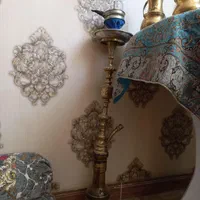 قلیان برنجی با سری سیلیکونی|کلکسیون و سرگرمی|قدس, شهر‌قدس|دیوار