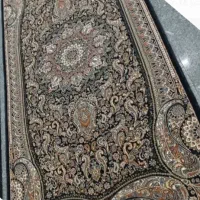 فرش ماشینی یک جفت ۹ متری ضخیم سورمه ای