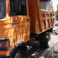 حمله نخاله با خاور.خاک برداری بابابکت تهیه مصالح.