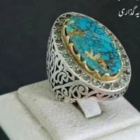 انگشتر نقره مستعمل شکسته ساچمه995