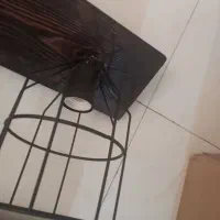 لوستر چوب فلز توری|لوستر و چراغ آویز|تهران, بریانک|دیوار