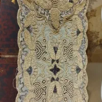دو عدد ترمه کار کرده کاملا سالم