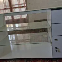 میز کانتر میز پیشخوان فروشگاهی ویترین شیشه ای