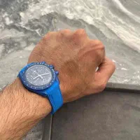 ساعت مچی امگا سواچ بند رابر OMEGA SWATCH(3موتوره)