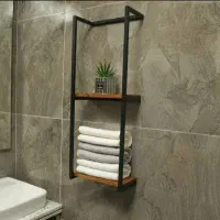 شلف دیواری حمام و سرویس بهداشتی مدل آریان|کتابخانه، شلف، قفسههای دیواری|آفتاب, |دیوار