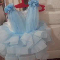 لباس مجلسی بچگانه تا ۷یا۸ ماه اندازه میشه