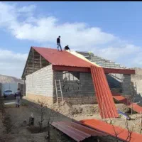 سقف شیبدار ورق گالوانیزه پلی کربنات فایبرگلاس