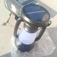 فانوس شارژی باکابل شارژر و شارژ از پنل خورشیدی