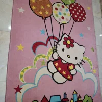 قالی اتاق کودک دخترانه 4متری طرح کیتی سالم نو1600|فرش|اسلامشهر, شهرک مفیدی|دیوار