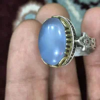 انگشتر عقیق یمنی اصل با رکاب نقره
