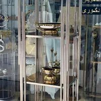 بوفه فلزی فورتیک چهار طبقه پیانومربع|بوفه، ویترین، کنسول|آفتاب, |دیوار