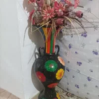 گلدان سفالی نقاشی شده