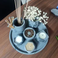 رو کنسولی شمع و جا عودی