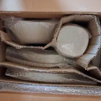 سرویس آرکوپال ۵۰ پارچه مربع لب طلا|ظروف سرو و پذیرایی|آباده, |دیوار