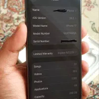 iphone 17 normal 256G Ah/a فقط ESIM|موبایل|تهران, علم و صنعت|دیوار