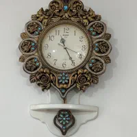 تابلو ساعت مجسمه گل