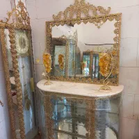 آینه کنسول  طلایی