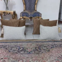 کوسن  یشمی وقرمز|حراج|تهران, جمال‌زاده|دیوار