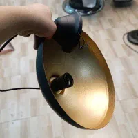 لوستر مشکی کاسه ای|لوستر و چراغ آویز|مشهد, توس (بلوار توس)|دیوار