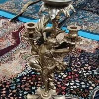 آینه و شمعدان عروس و داماد|بوفه، ویترین، کنسول|فلاورجان, |دیوار