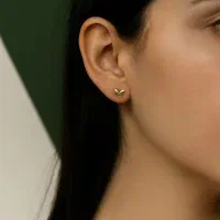 گوشواره طلا طرح قلب مینیمال مناسب هدیه|جواهرات|تهران, منیریه|دیوار