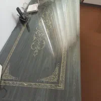 میز چوبی نهارخوری دو در یک با روکش شیشه