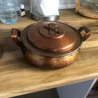 ماهیتابه مسی قدمت دار