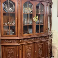 بوفه ویترین چوبی