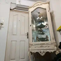 بوفه چوب راش پایه بلند