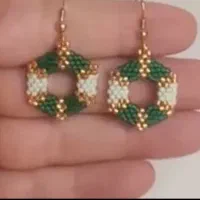 گوشواره منجوقی دستساز