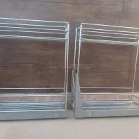 سبد داخل کابینتی ویک عدد اب چکان کاملا استیل