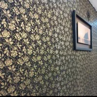 طرح کاغذ دیواری با رنگ های قابل شست و شو و رنگکاری