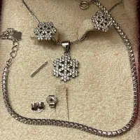 نیم ست +دستبند نقره