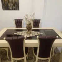 میزناهارخوری چوبی ۶نفره|میز و صندلی غذاخوری|نوشهر, |دیوار